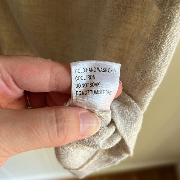 Princess Polly Tan Beige Boho Casual Linen Beach V-Neck Romper Jumpsuit Sz 2 - Picture 7 of 13